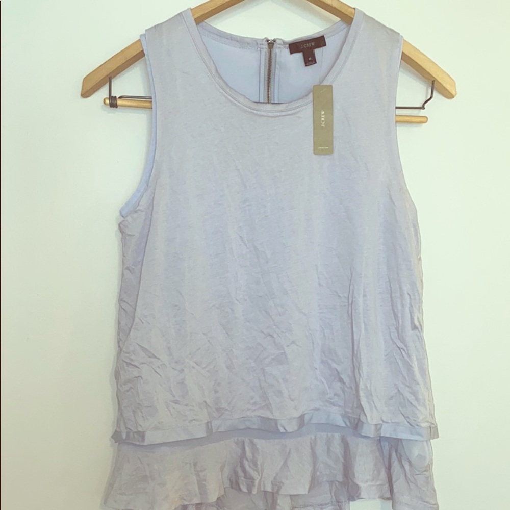 NWT J. Crew Peplum Layered Tank